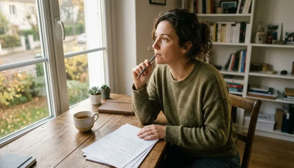 Personne explorant sa personnalité